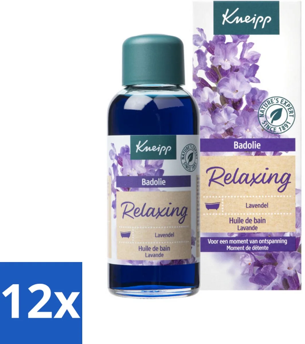 12 x Kneipp - Badolie - Lavendel - Ontspannende geur - 100 ml - Lavendel Badolie - Ontspannende Badolie - Badproducten - Lavendelolie - Huidverzorging de Kneipp – photo produit