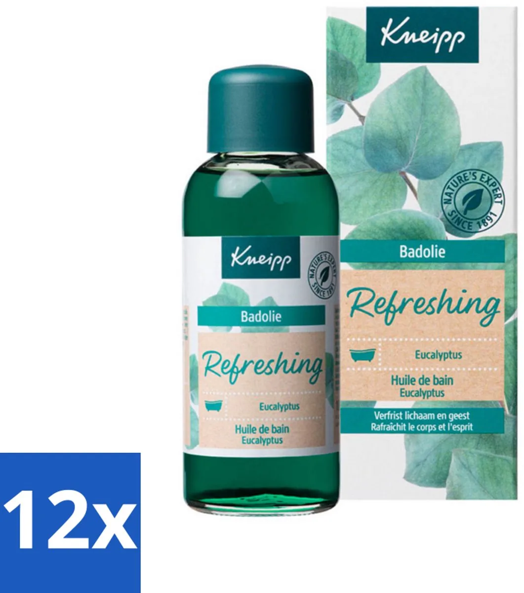 12 x Kneipp - Badolie - Mint Eucalyptus - 100 ml - Badproduct - Badolie - Eucalyptus - Mint - Aromatherapie de Kneipp – photo produit