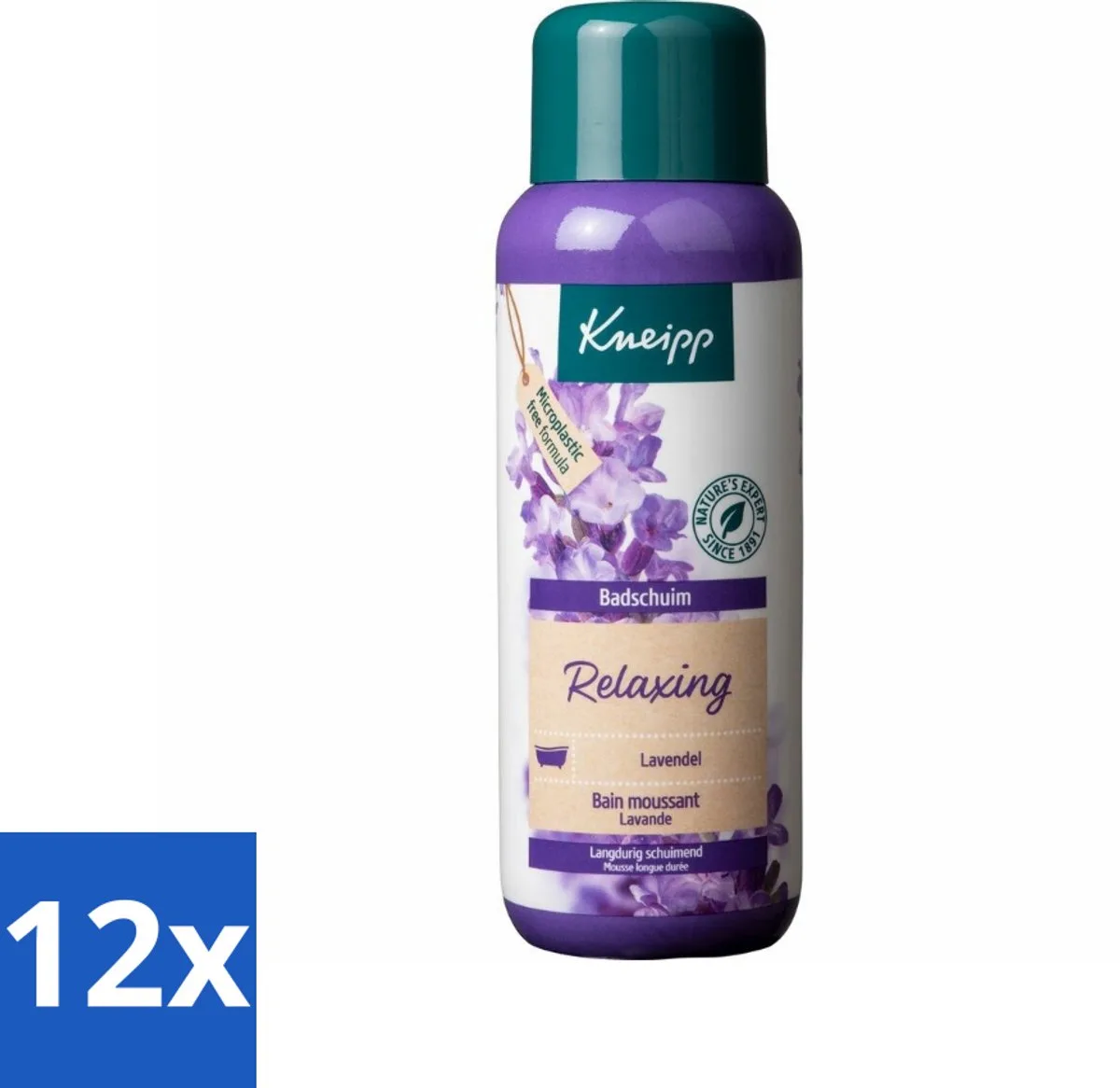 12 x Kneipp - Badschuim - Lavendel - Bloemige geur - 400 ml - Badschuim Lavendel - Ontspannend Bad - Lavendel Geur - Zachte Huid - Vegan Badschuim de Kneipp – photo produit