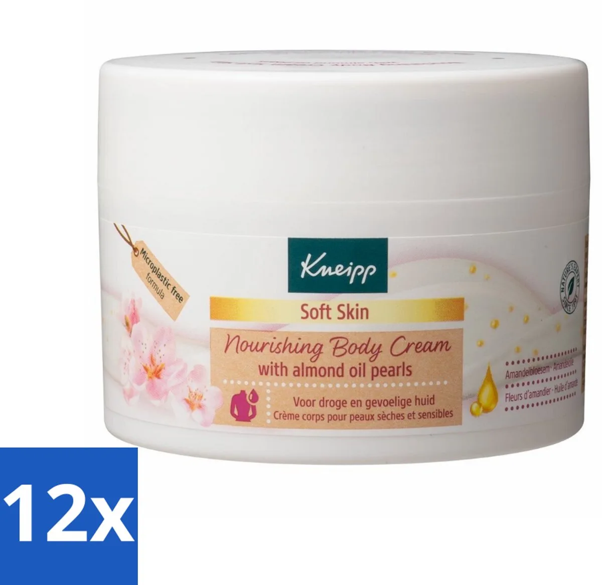12 x Kneipp - Body crème - Soft Skin - Amandelbloesem - 200 ml - Lichaamscrème - Verzorging - Hydraterende Crème - Zachte Huid - Anti-veroudering de Kneipp – photo produit
