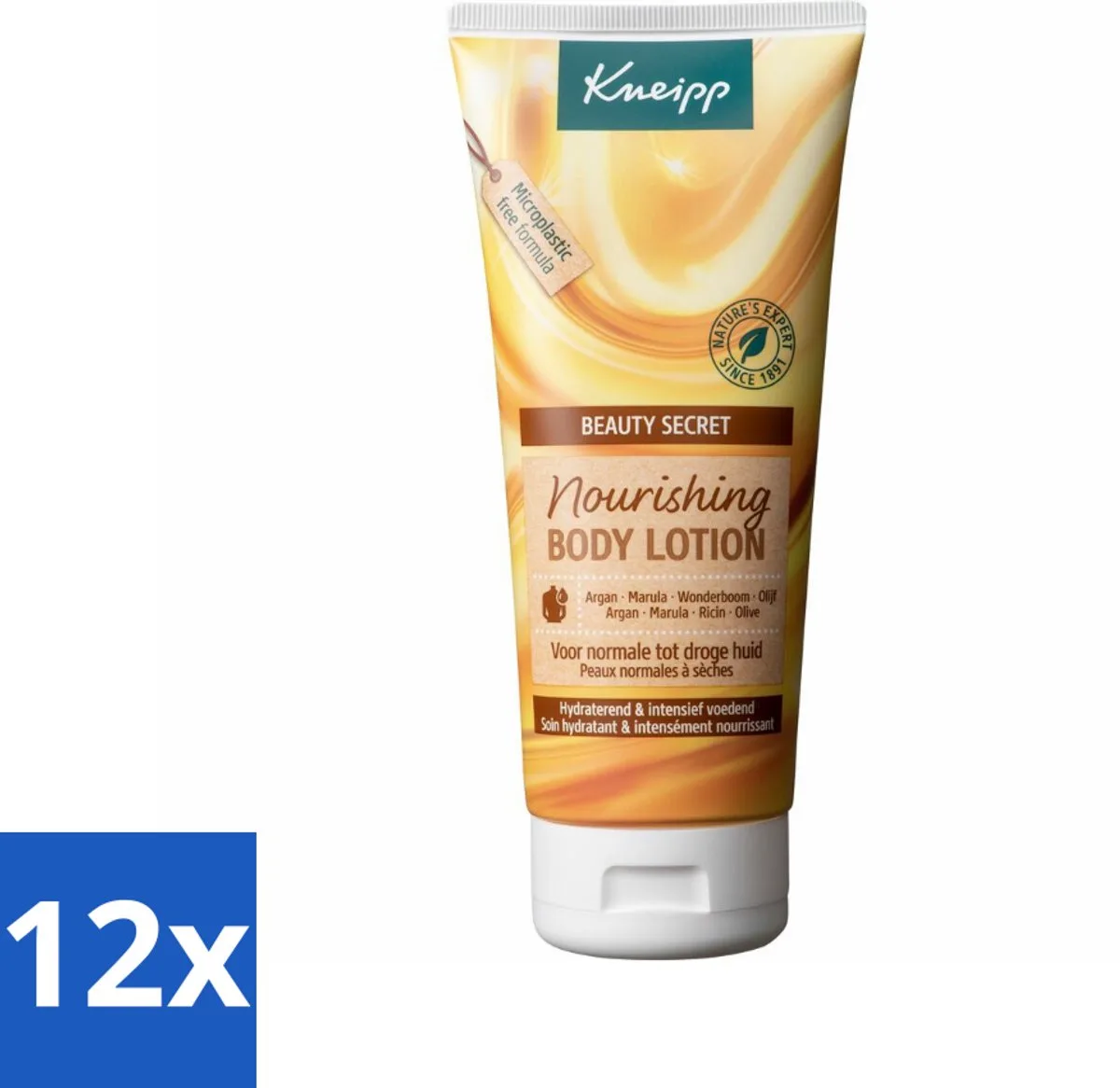 12 x Kneipp - Body lotion - Beauty Secret - Voor normale tot droge huid - 200 ml - Bodylotion - Voedende Bodylotion - Droge Huid - Normale Huid - Natuurlijke Oliën de Kneipp – photo produit