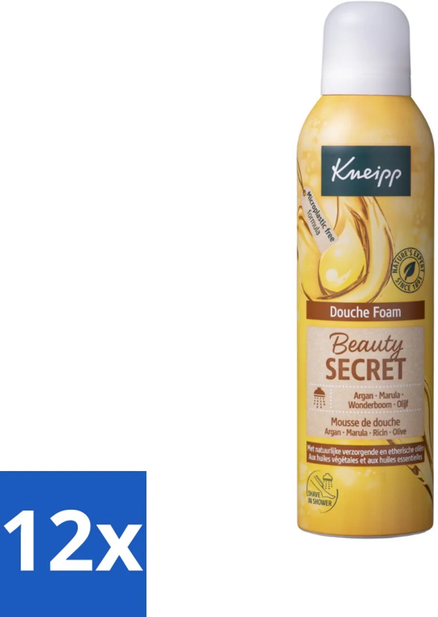 12 x Kneipp - Douche schuim - Beauty Secret - 200 ml - Douche Foam de Kneipp – photo produit