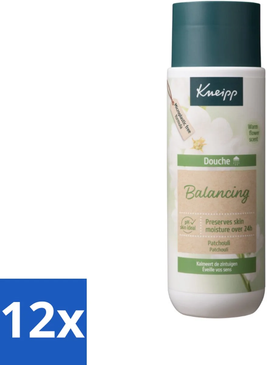 12 x Kneipp - Douchegel - Patchouli - 200 ml - Douchegel - Patchouli - Ontspannen - Natuurlijke Douchegel - Vegan Douchegel de Kneipp – photo produit