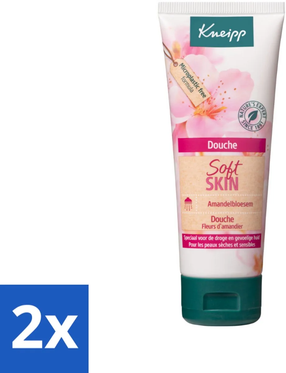 2 x Kneipp – Amandel – Douche – 75 ml - Douchegel Voor Droge Huid - Verzorgende Douche - Amandelolie - Sheabutter - Zeepvrije Douche de Kneipp – photo produit