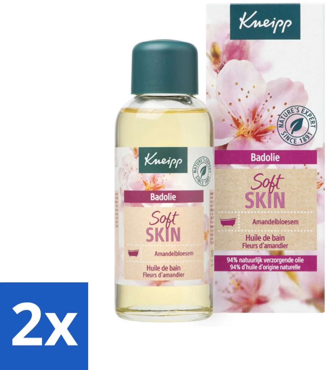 2 x Kneipp - Badolie - Amandelbloesem - Voor droge en gevoelige huid - 100 ml - Badproducten - Badolie - Droge Huid - Gevoelige Huid - Amandelolie de Kneipp – photo produit