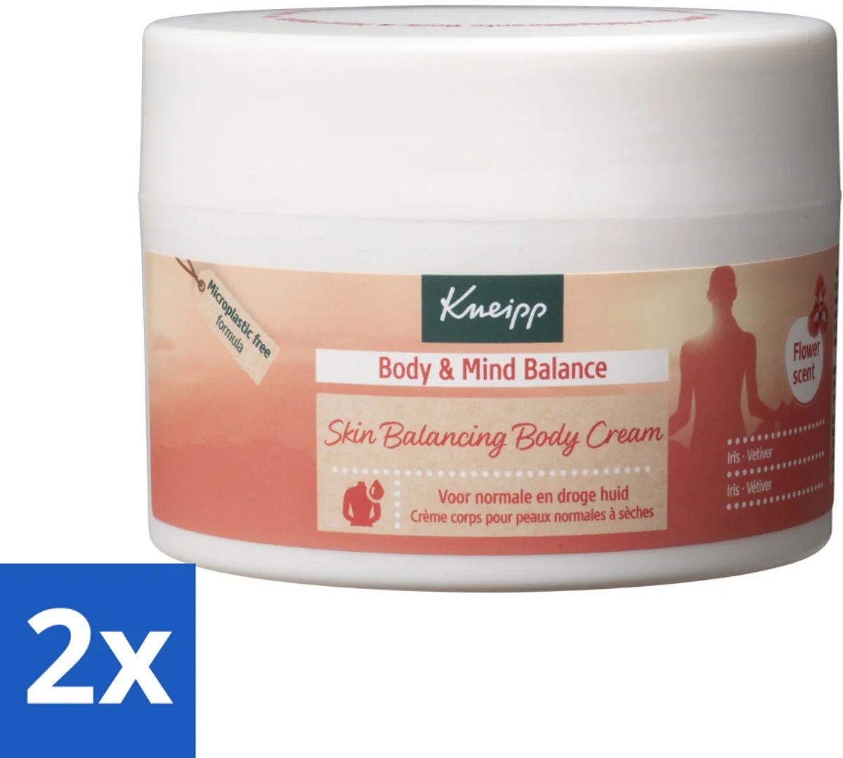 2 x Kneipp - Body crème - Body & Mind Balance - Iris & Vetiver - 200 ml - Lichaamscrème - Verzorging - Hydratatie - Iris - Vetiver by Kneipp – product photo