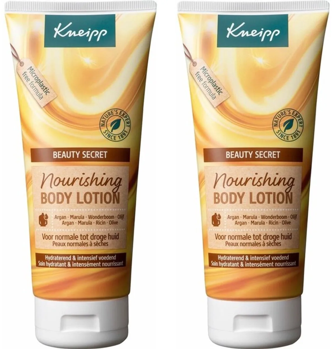 2 x Kneipp - Body lotion - Beauty Secret - Voor normale tot droge huid - 200 ml - Bodylotion - Voedende Bodylotion - Droge Huid - Normale Huid - Natuurlijke Oliën de Kneipp – photo produit