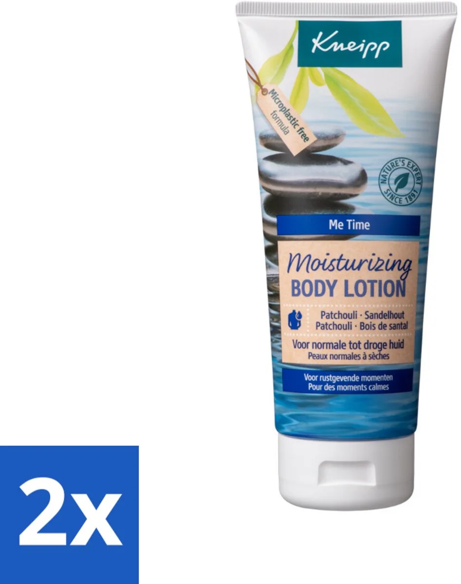 2 x Kneipp - Body lotion - Me‑Time - Patchouli & Sandelhout - 200 ml - Lichaamslotion - Hydraterende Lotion - Natuurlijke Verzorging - Patchouli - Sandelhout by Kneipp – product photo