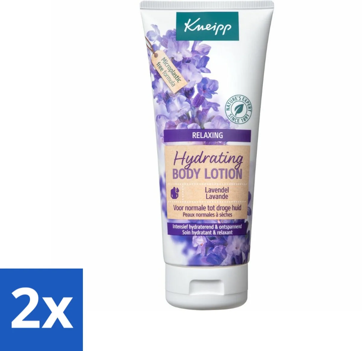 2 x Kneipp - Body lotion - Relaxing - Lavendel - Bloemige geur - 200 ml - Lichaamslotion - Ontspannende Lotion - Lavendel - Hydraterende Lotion - Huidverzorging by Kneipp – product photo