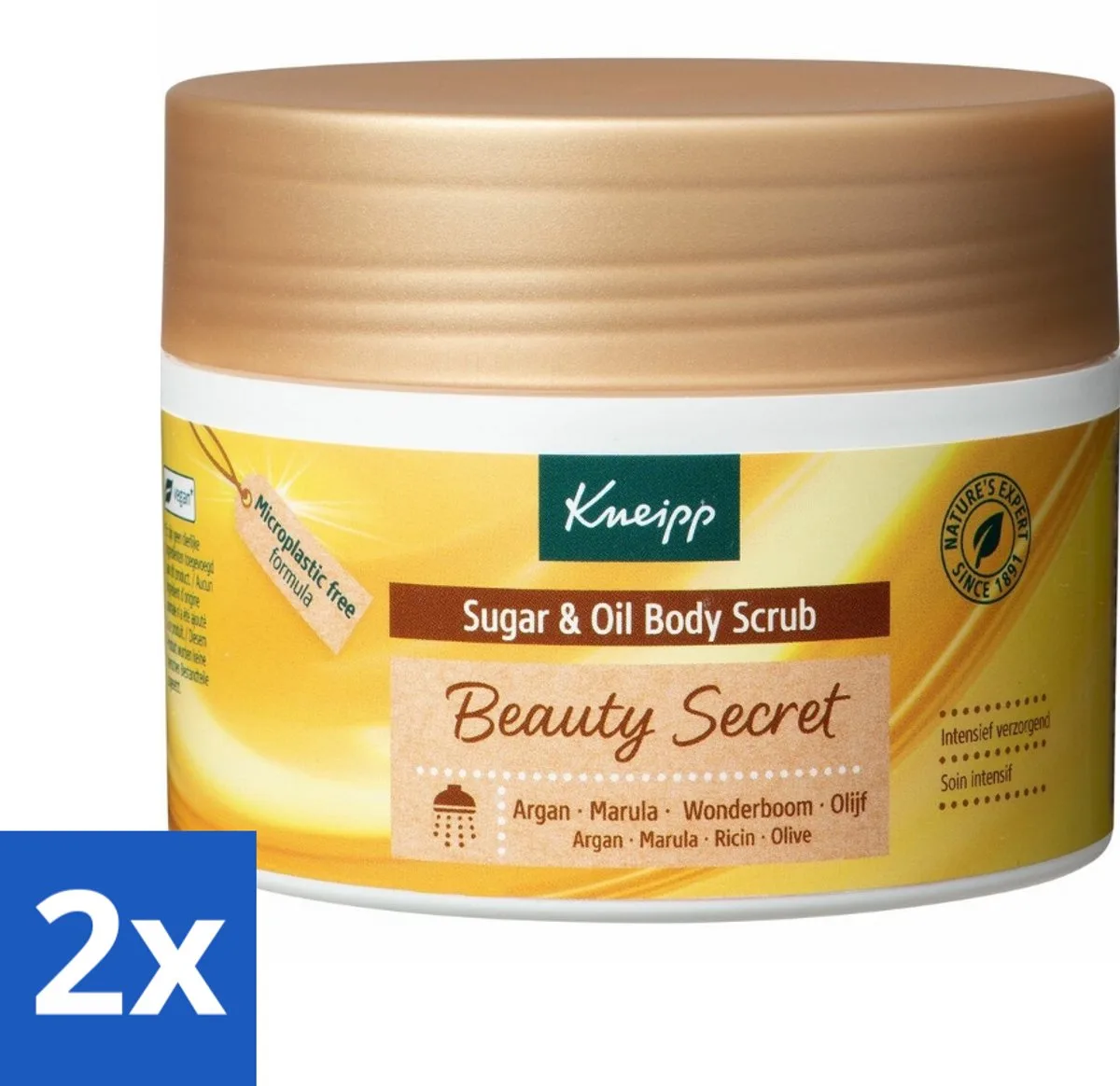 2 x Kneipp - Body scrub - Sugar & Oil - Beauty Secret - 200 ml - Lichaams Scrub by Kneipp – product photo