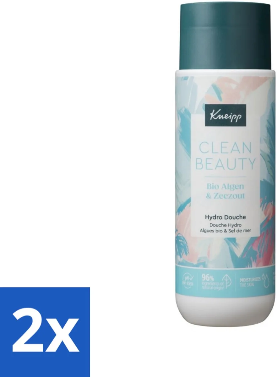 2 x Kneipp - Douchegel - Clean Beauty - Algen & Zeezout - 200 ml - Douchegel - Algen - Zeezout - Biologische Ingrediënten - Natuurlijke Verzorging de Kneipp – photo produit