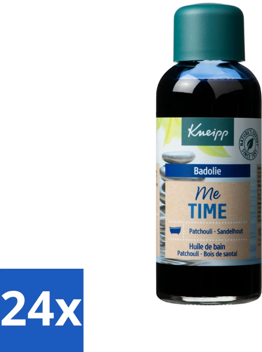24 x Kneipp - Badolie - Me-Time - Patchouli & Sandelhout - 100 ml - Badproducten - Badolie - Ontspannende Badolie - Patchouli - Sandelhout de Kneipp – photo produit