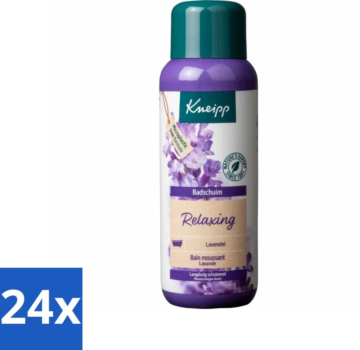 24 x Kneipp - Badschuim - Lavendel - Bloemige geur - 400 ml - Badschuim Lavendel - Ontspannend Bad - Lavendel Geur - Zachte Huid - Vegan Badschuim de Kneipp – photo produit