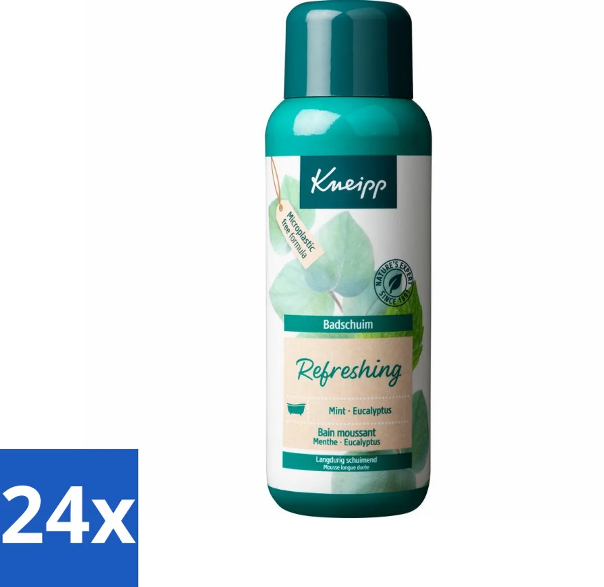 24 x Kneipp - Badschuim - Mint Eucalyptus - Verfrissend - 400 ml - Badschuim - Eucalyptus - Munt - Verfrissend - Ontspannend van Kneipp – productfoto