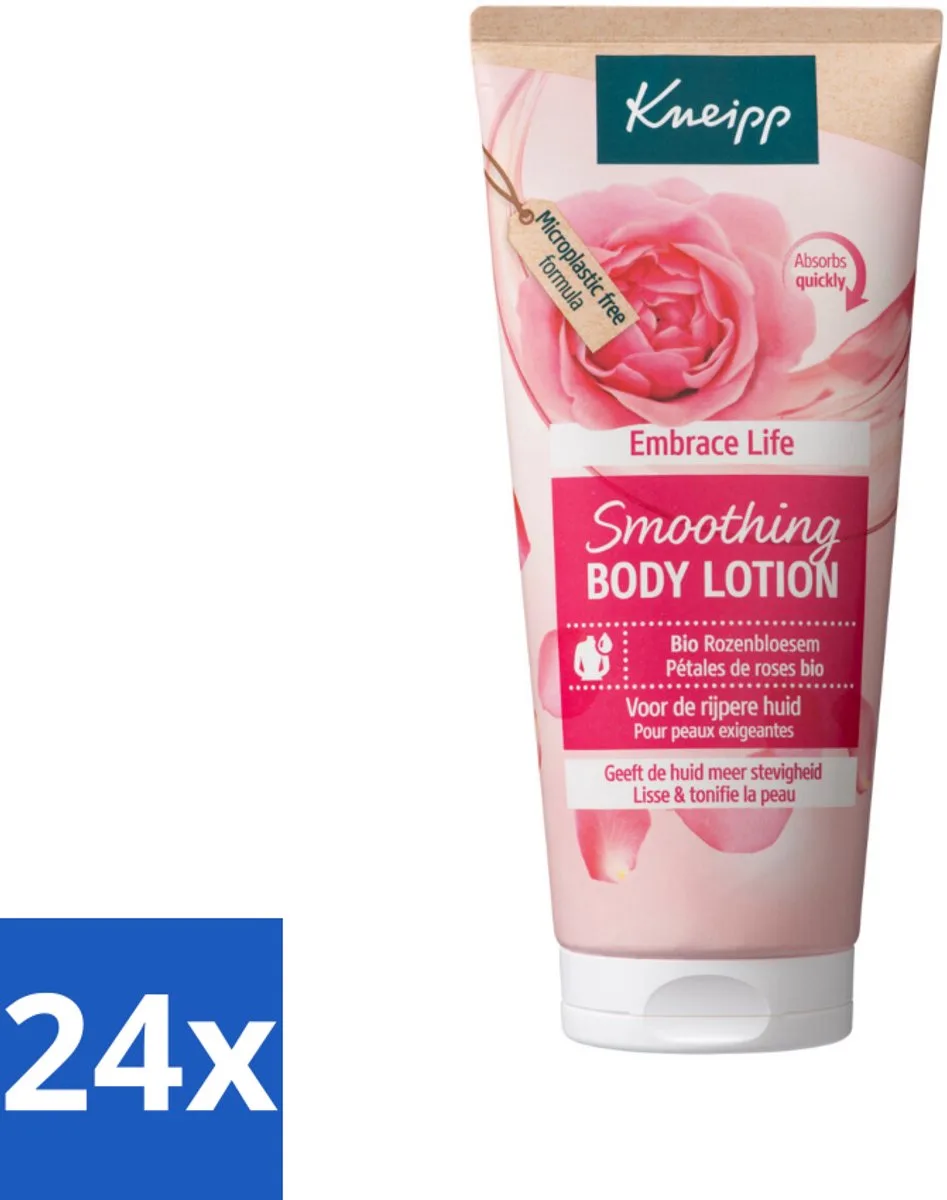 24 x Kneipp - Body lotion - Embrace Life - Anti‑Aging verzorging - 200 ml - Rijpe Huid - Anti-aging - Bodylotion - Hydraterende Crème - Verzorging från Kneipp – produktbild