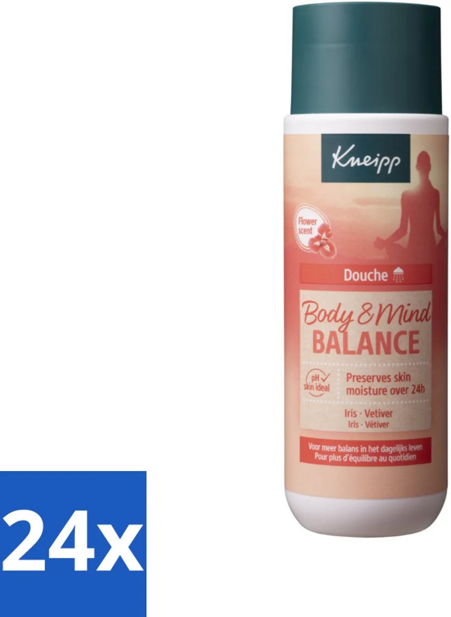 24 x Kneipp - Douchegel - Body & Mind Balance - 200 ml - Douchegel - Iris - Vetiver - Ontspannend - Kalmerend van Kneipp – productfoto
