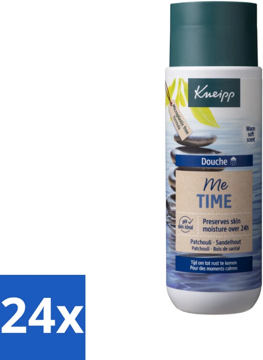 24 x Kneipp - Douchegel - Me-Time - 200 ml - Douchegel - Ontspanning - Patchouli - Sandelhout - Natuurlijke Geur van Kneipp – productfoto