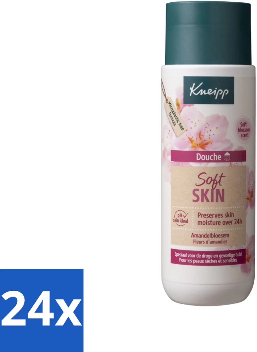 24 x Kneipp - Douchegel - Soft Skin - Amandelbloesem - 200 ml - Douchegel - Droge Huid - Gevoelige Huid - Verzorging - Amandelolie van Kneipp – productfoto
