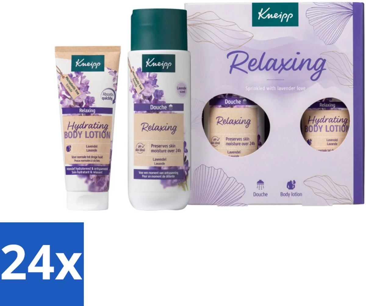 24 x Kneipp – Relaxing Moments – Geschenkset – Lavendel – Douchegel & Bodylotion - Ontspanning - Lavendel - Douchegel - Bodylotion - Cadeau de Kneipp – photo produit