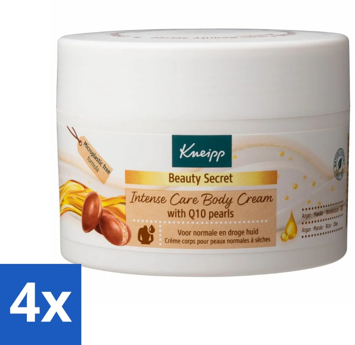 4 x Kneipp - Body crème - Beauty Secret - Met Q10 parels - 200 ml - Lichaamscrème - Verzorging - Huidverzorging - Voeden - Hydrateren van Kneipp – productfoto
