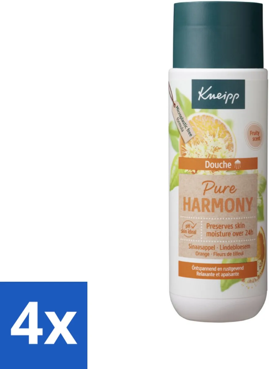 4 x Kneipp - Douchegel - Oranje lindebloesem - 200 ml - Douchegel de Kneipp – photo produit