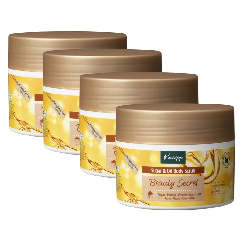 4x Kneipp Sugar & Oil Body Scrub Beauty Secret 220 gr von Kneipp – Produktfoto
