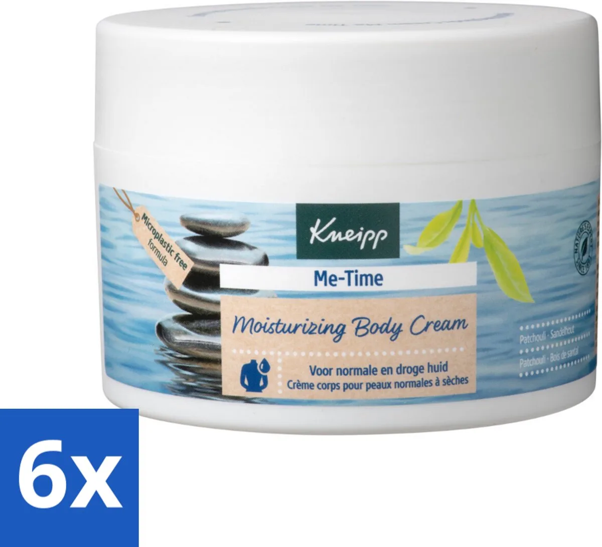 6 x Kneipp - Body crème - Me‑Time - Patchouli & Sandelhout - 200 ml - Lichaamscrème - Verzorging - Droge Huid - Normale Huid - Hydraterend von Kneipp – Produktfoto