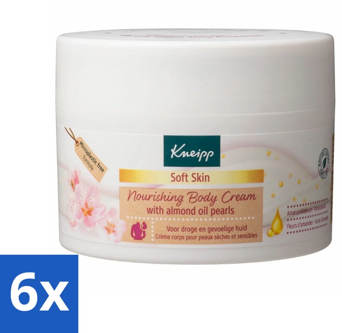 6 x Kneipp - Body crème - Soft Skin - Amandelbloesem - 200 ml - Lichaamscrème - Verzorging - Hydraterende Crème - Zachte Huid - Anti-veroudering de Kneipp – photo produit