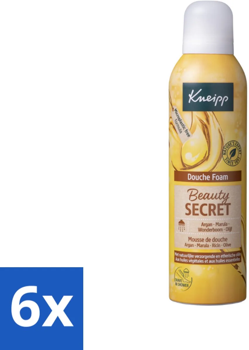 6 x Kneipp - Douche schuim - Beauty Secret - 200 ml - Douche Foam von Kneipp – Produktfoto