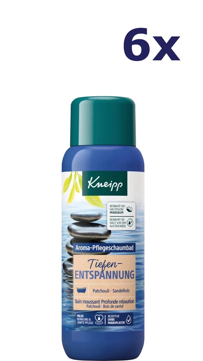 6x Kneipp aroma badschuim 400ml diepe ontspanning de Kneipp – photo produit