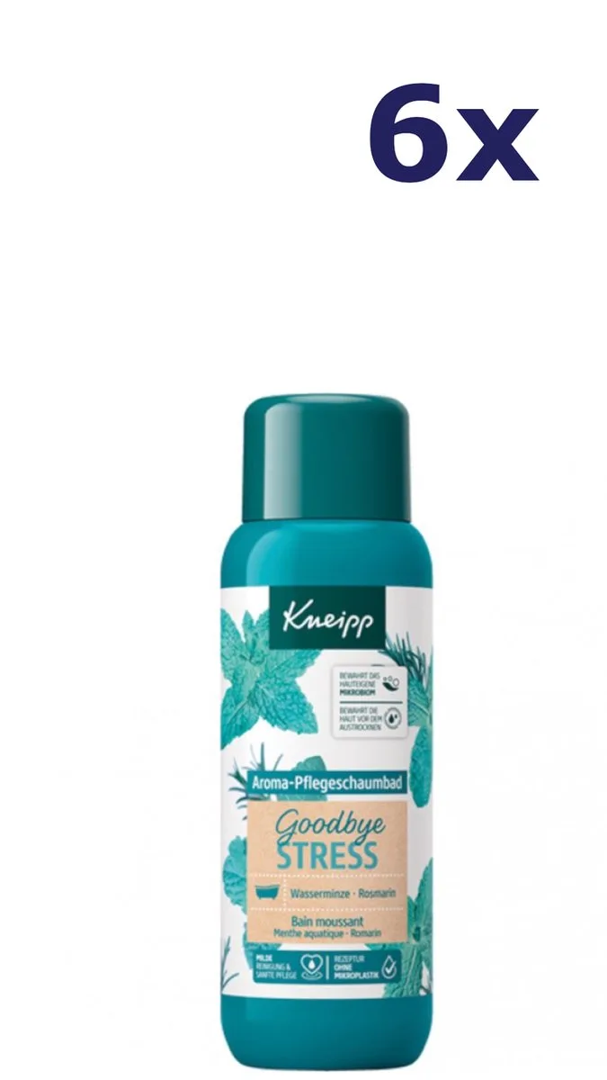 6x Kneipp Aroma badschuim 400ml Goodbye Stress van Kneipp – productfoto