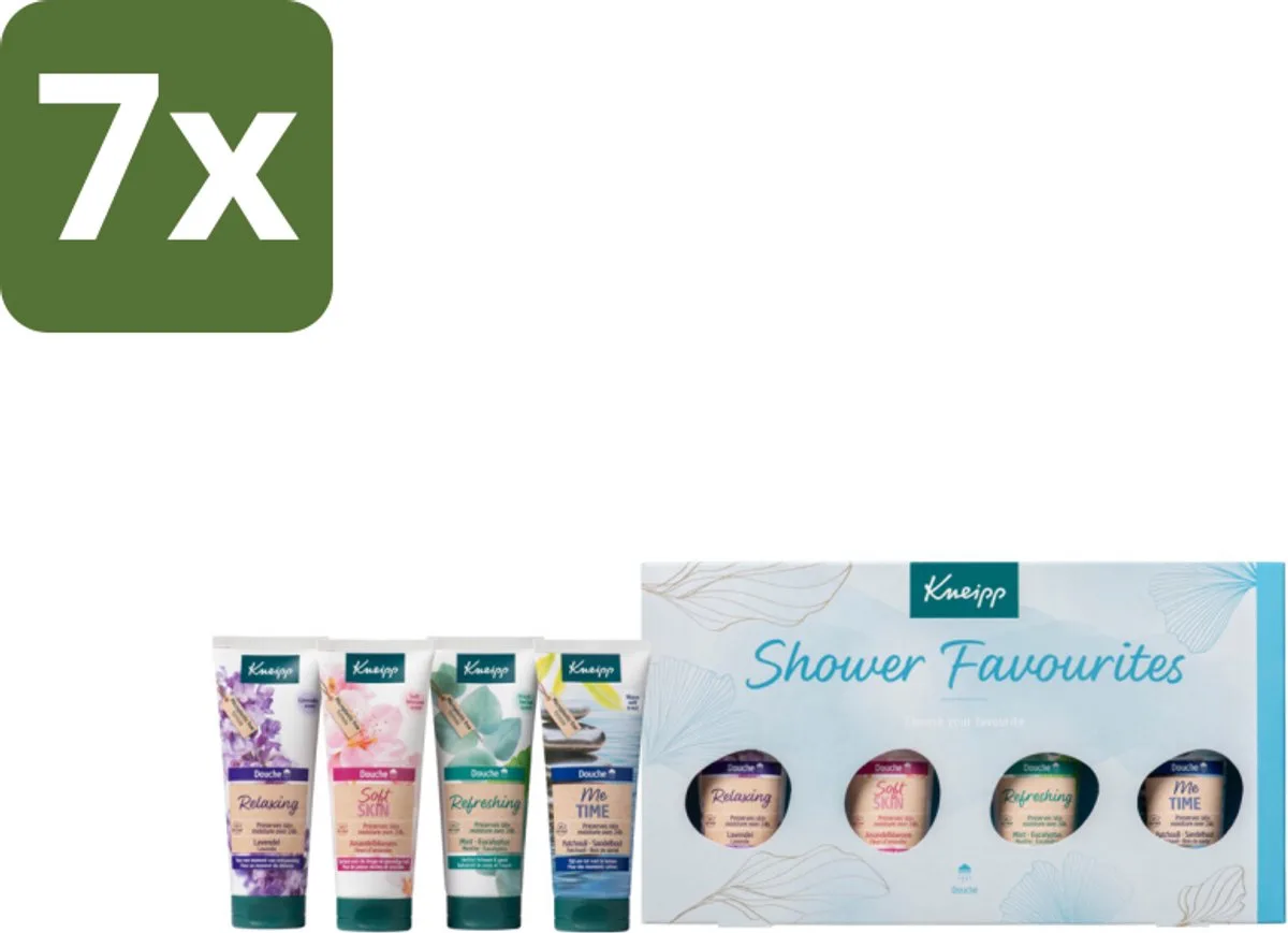 7 x Kneipp – Shower Favourites – Luxe Geschenkset - Douchegel - Douche Set - Luxe Douche - Gezondheid - Natuurlijke Ingrediënten van Kneipp – productfoto