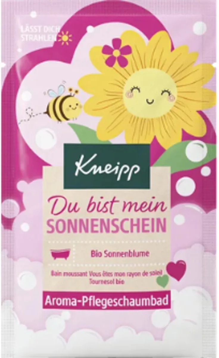 Aroma Verzorgend Schuimbad Du bist mein Sonnenschein - 50 ml | Badschuim met Biologische Zonnebloem - Limited Edition fra Kneipp – produktbillede