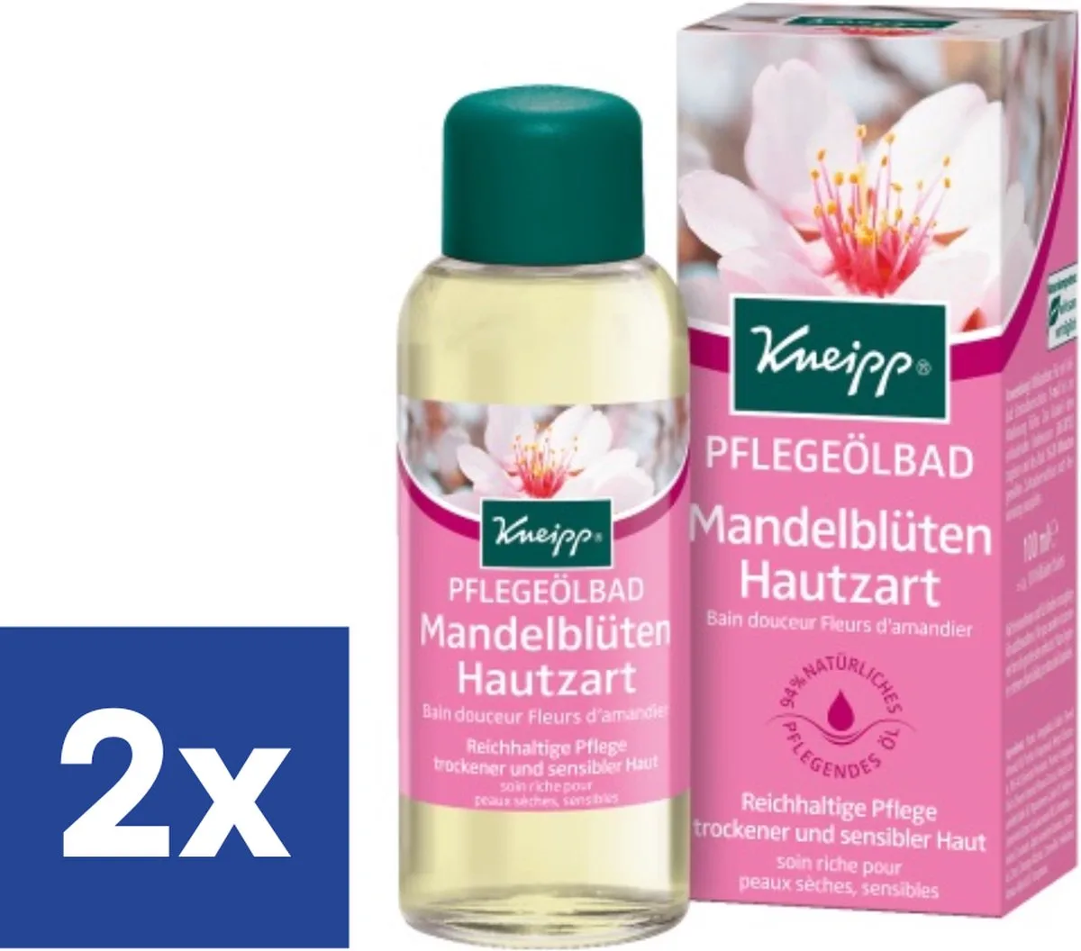 Badolie Amandelbloesem - 2 x 100 ml van Kneipp – productfoto