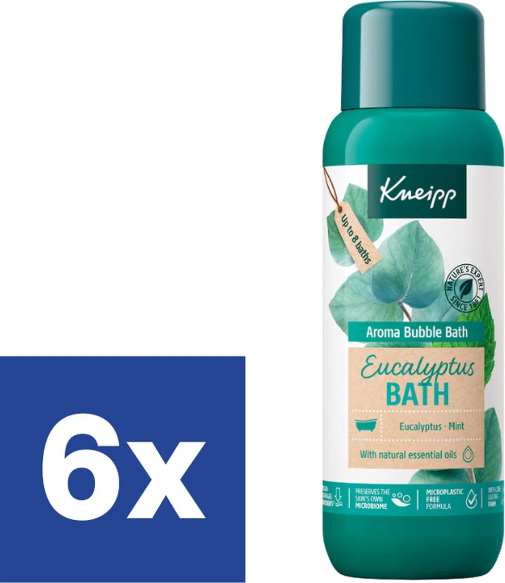 Badschuim Eucalyptus - 6 x 400 ml van Kneipp – productfoto