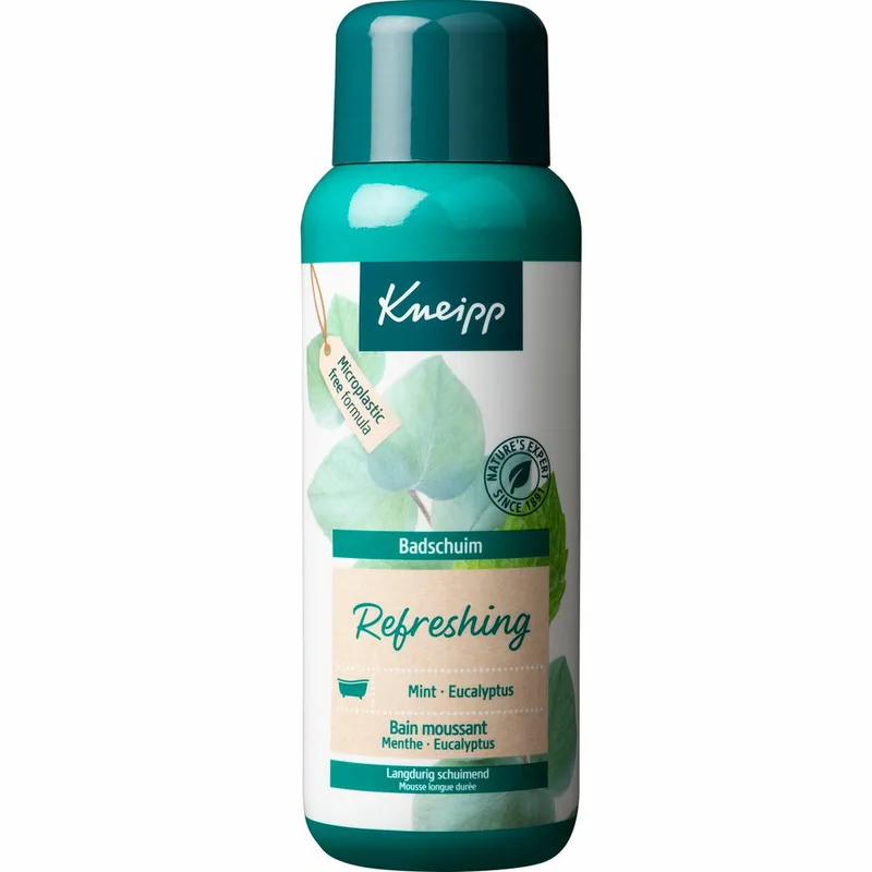 Badschuim Refreshing Mint Eucalyptus 400 ml van Kneipp – productfoto