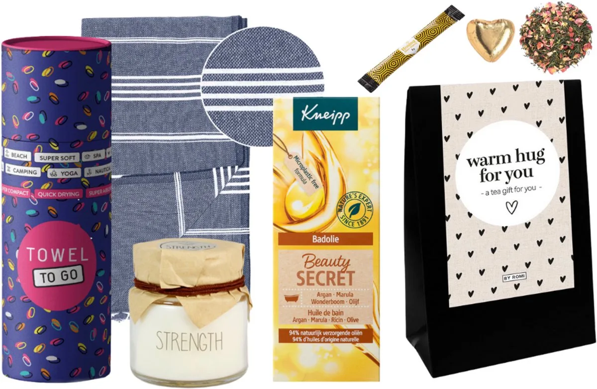 Cadeauset Bad Beauty Secret Luxe Hamam Handdoek de Kneipp – photo produit