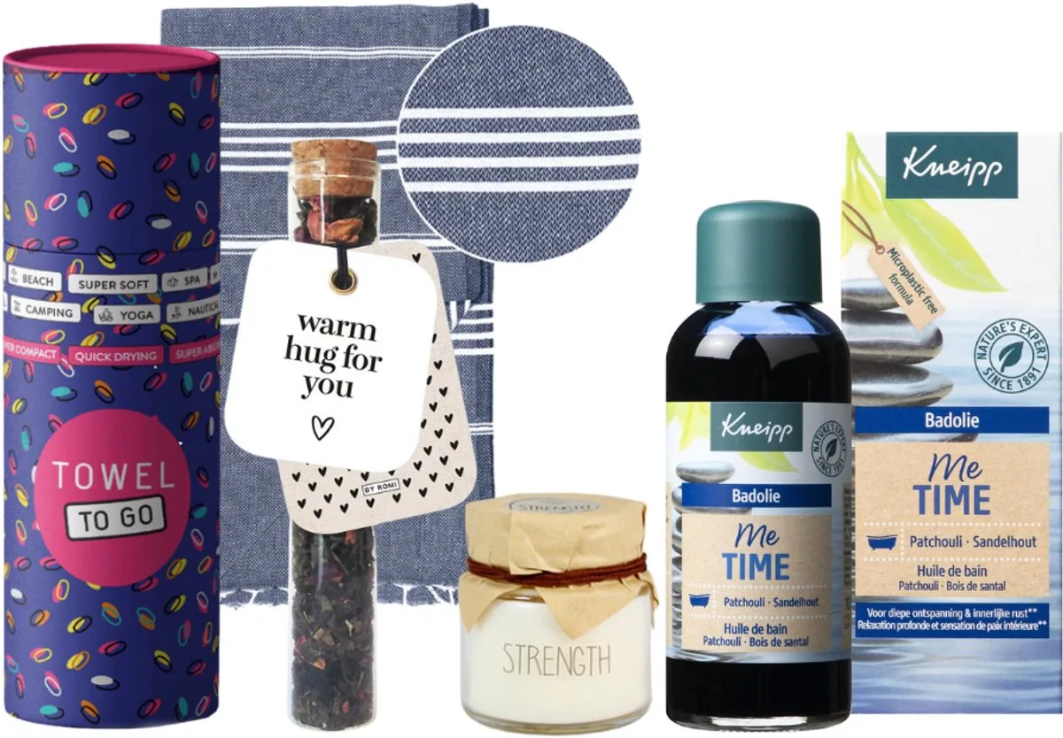 Cadeauset Bad Me Time Luxe Hamam Handdoek de Kneipp – photo produit