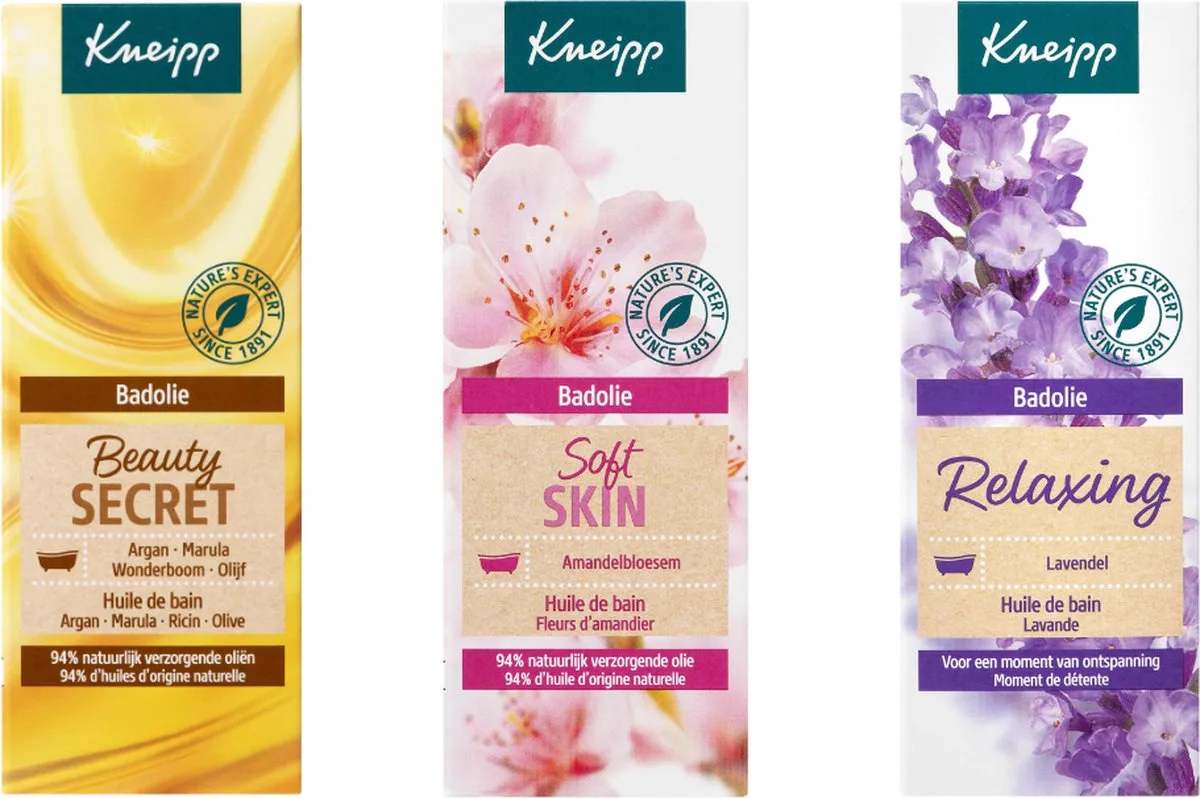 Cadeauset Bad Olie Soft Beauty de Kneipp – photo produit