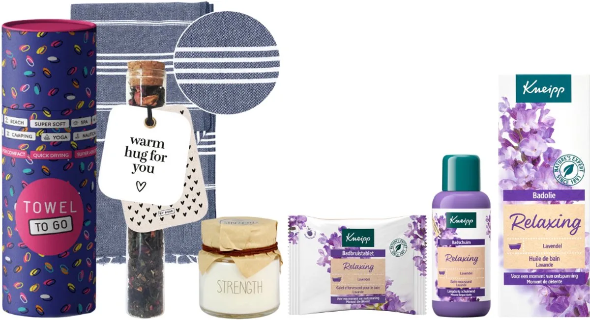 Cadeauset Bad Relaxing Luxe Hamam Handdoek de Kneipp – photo produit