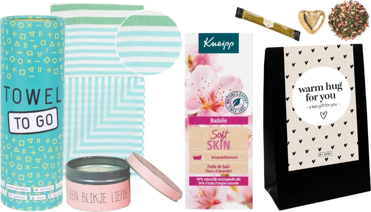 Cadeauset Bad Soft Skin Luxe Hamam Handdoek van Kneipp – productfoto