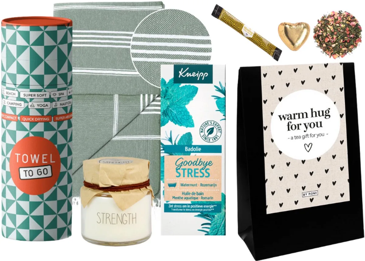Cadeauset Goodbye Stress Luxe Hamam Handdoek de Kneipp – photo produit