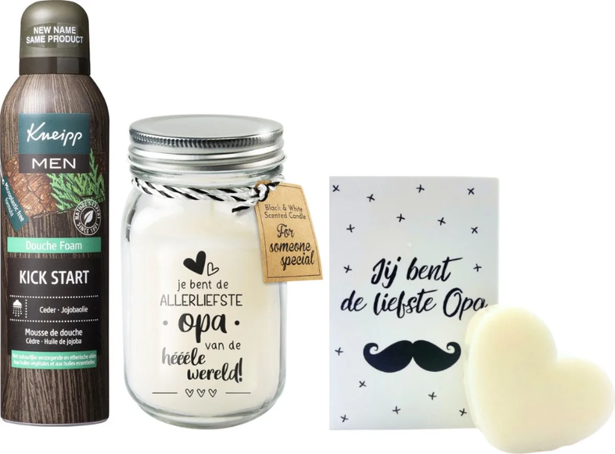 Cadeauset Opa met Kaars fra Kneipp – produktbillede