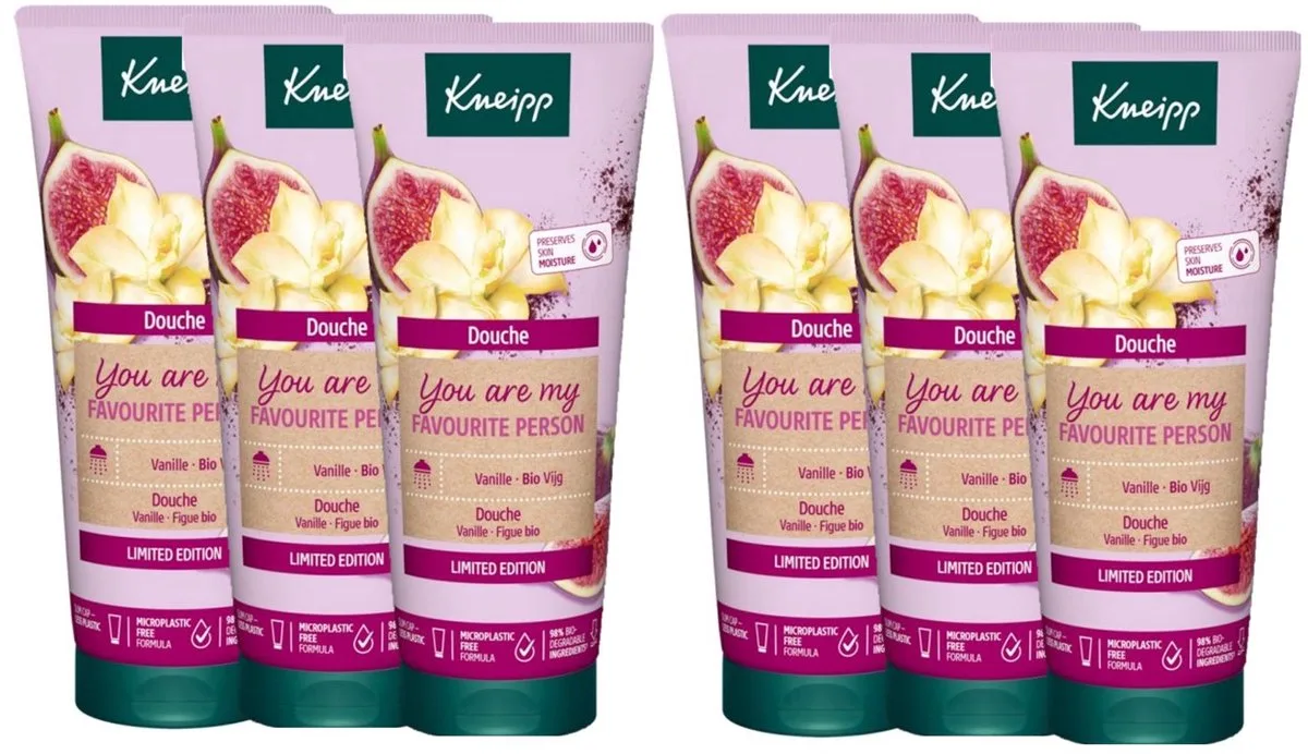Douchegel You Are My Favourite Person - Limited Edition - 6x 200 ml de Kneipp – photo produit