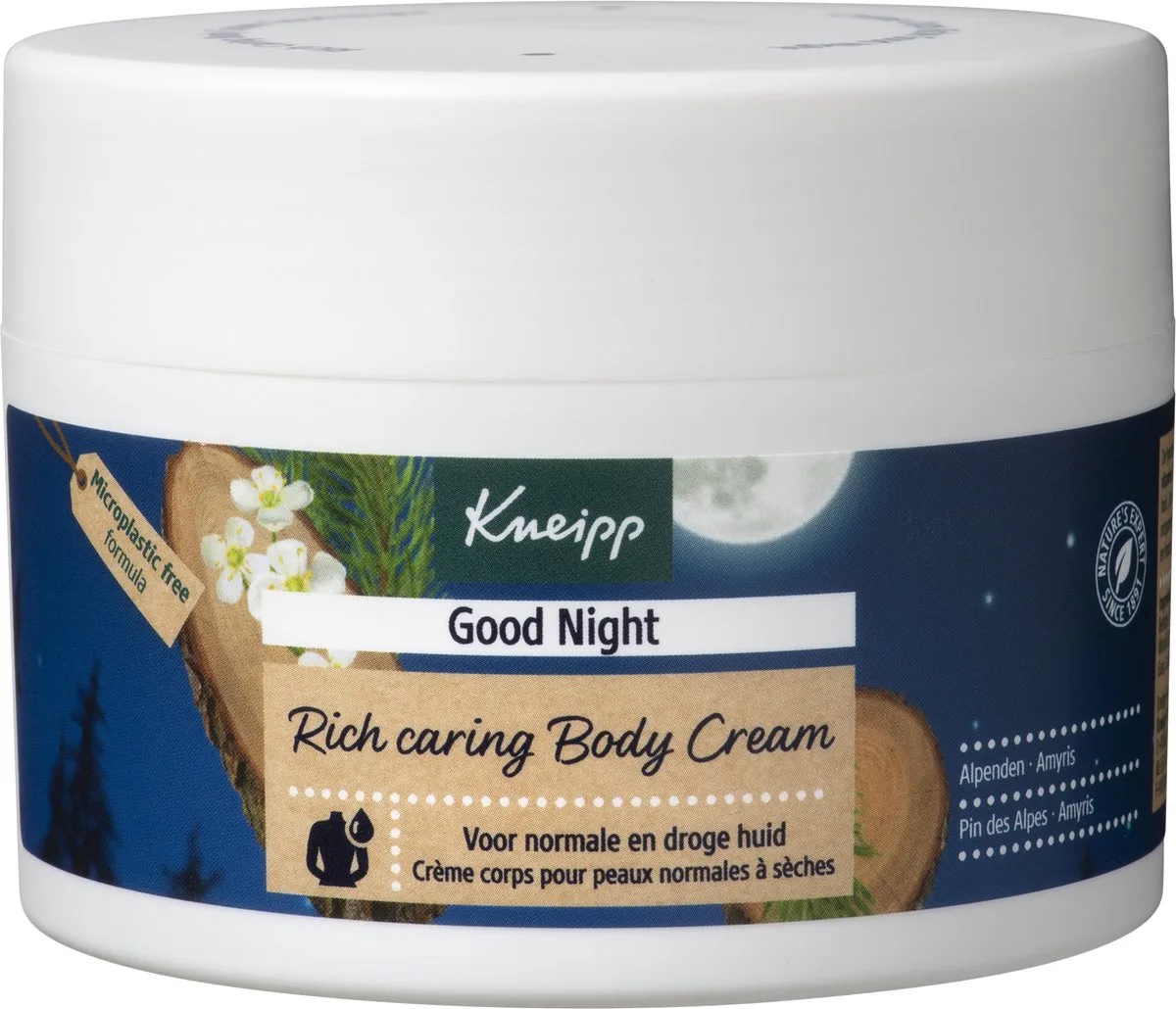 Good Night - Body Crème - Alpenden en Amyris - Goede nachtrust - 200 ml van Kneipp – productfoto
