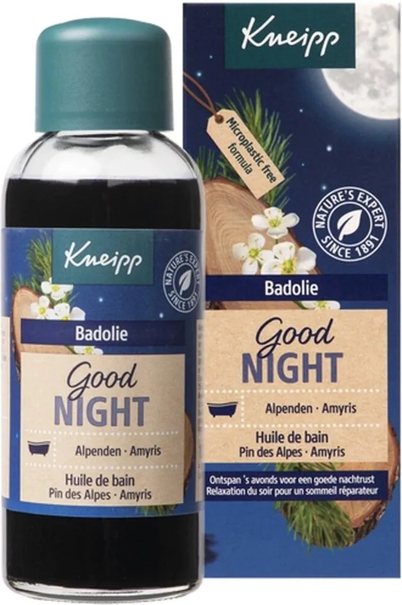 Goodnight - Alpenden en Amyris badolie - 20ml - olie - ontspannend relaxing - for a restful sleep von Kneipp – Produktfoto