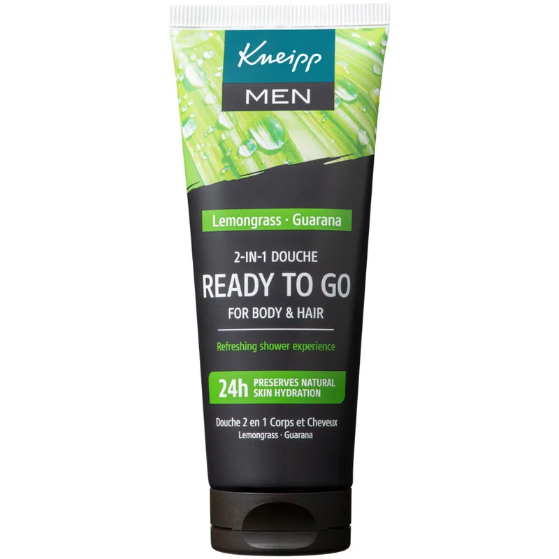 4x Kneipp Mini 2-in-1 Men Douchegel & Shampoo Ready to Go 75 ml de Kneipp – photo produit