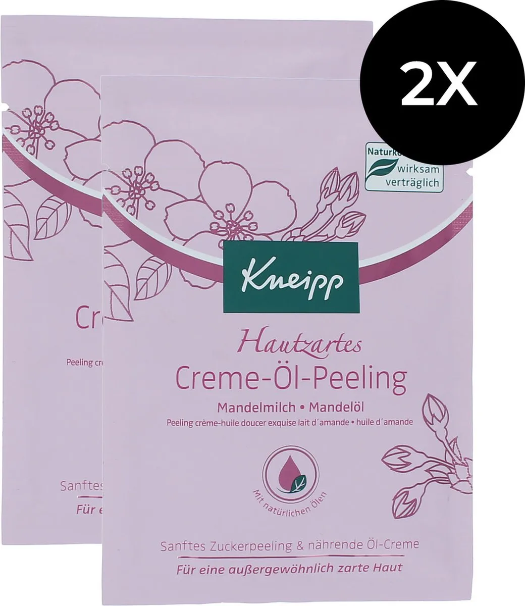 Sensitive Skin Cream Oil Exfoliation - 2 x 40 ml van Kneipp – productfoto