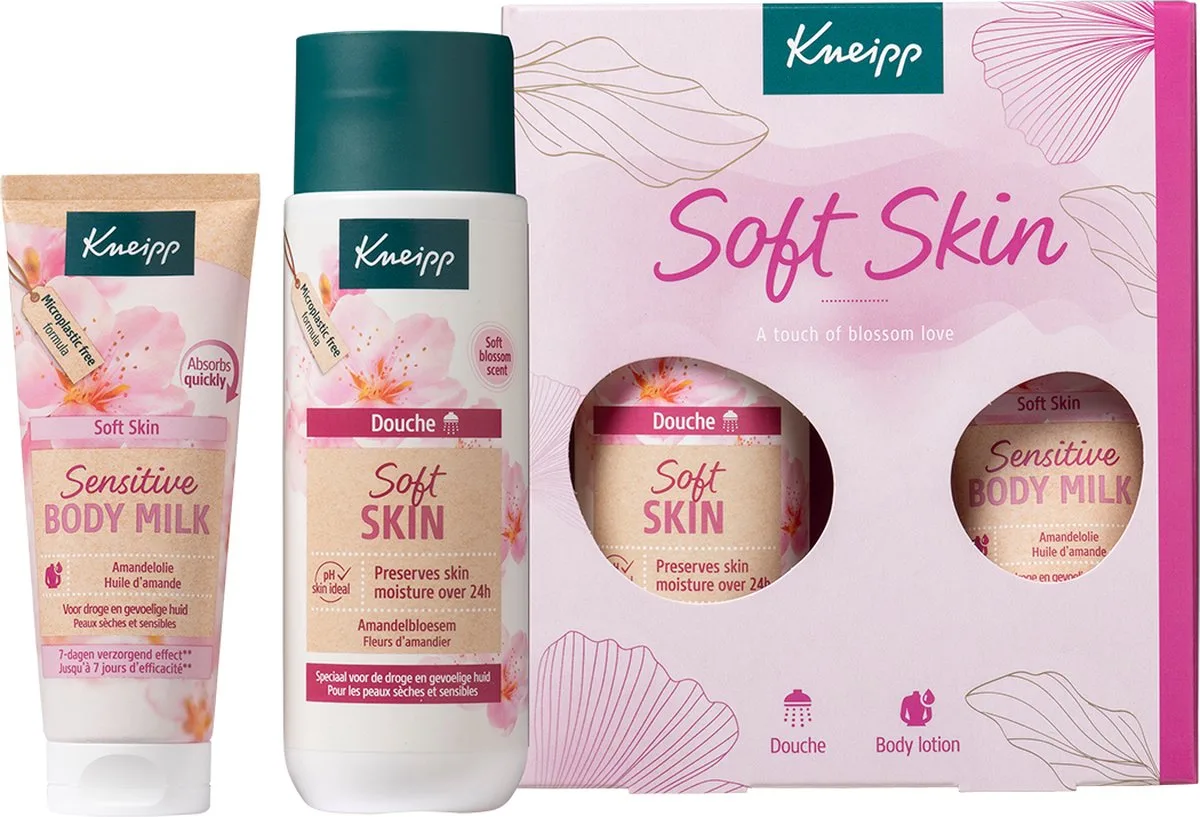 Soft Skin Moments Geschenkset - Cadeau - Douchegel + Body lotion de Kneipp – photo produit
