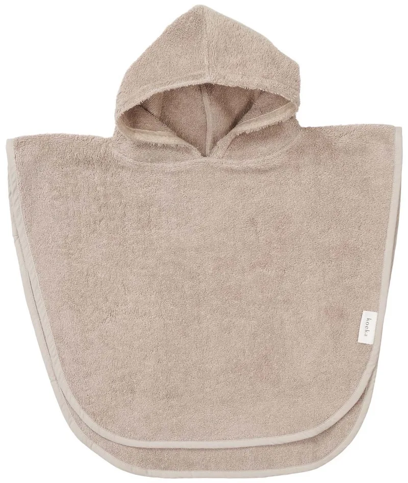 badponcho Dijon Daily clay 86/92 van Koeka in Taupe – productfoto